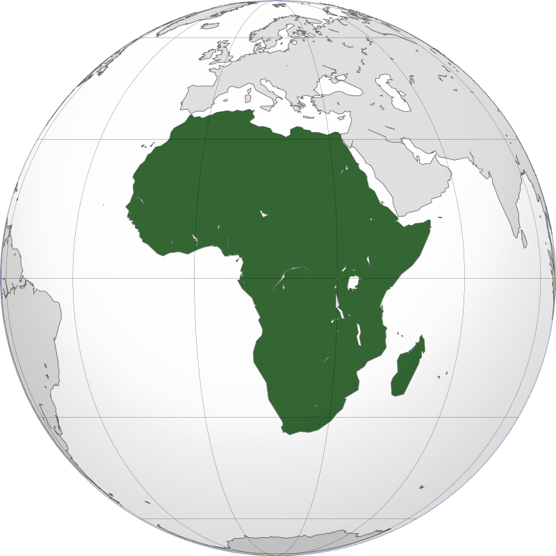 800px Africa orthographic projection blank.svg